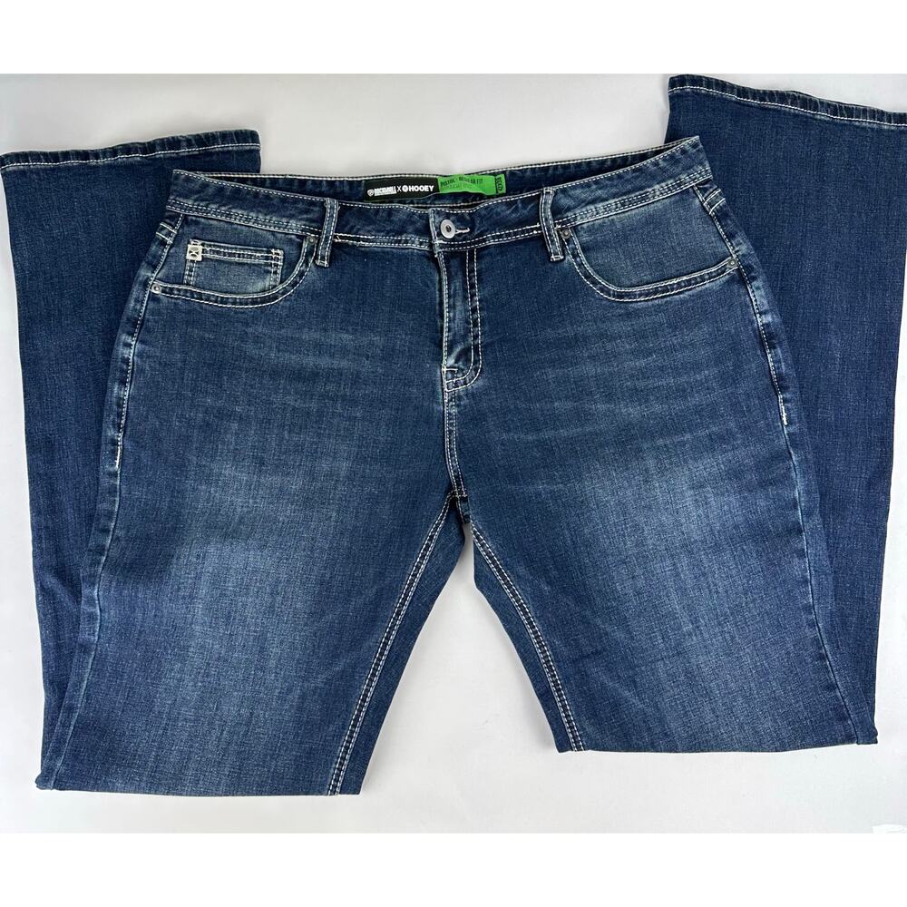 Hooey x Rock & Roll Denim 42x38 Pistol Straight Bootcut Regular Jeans Western